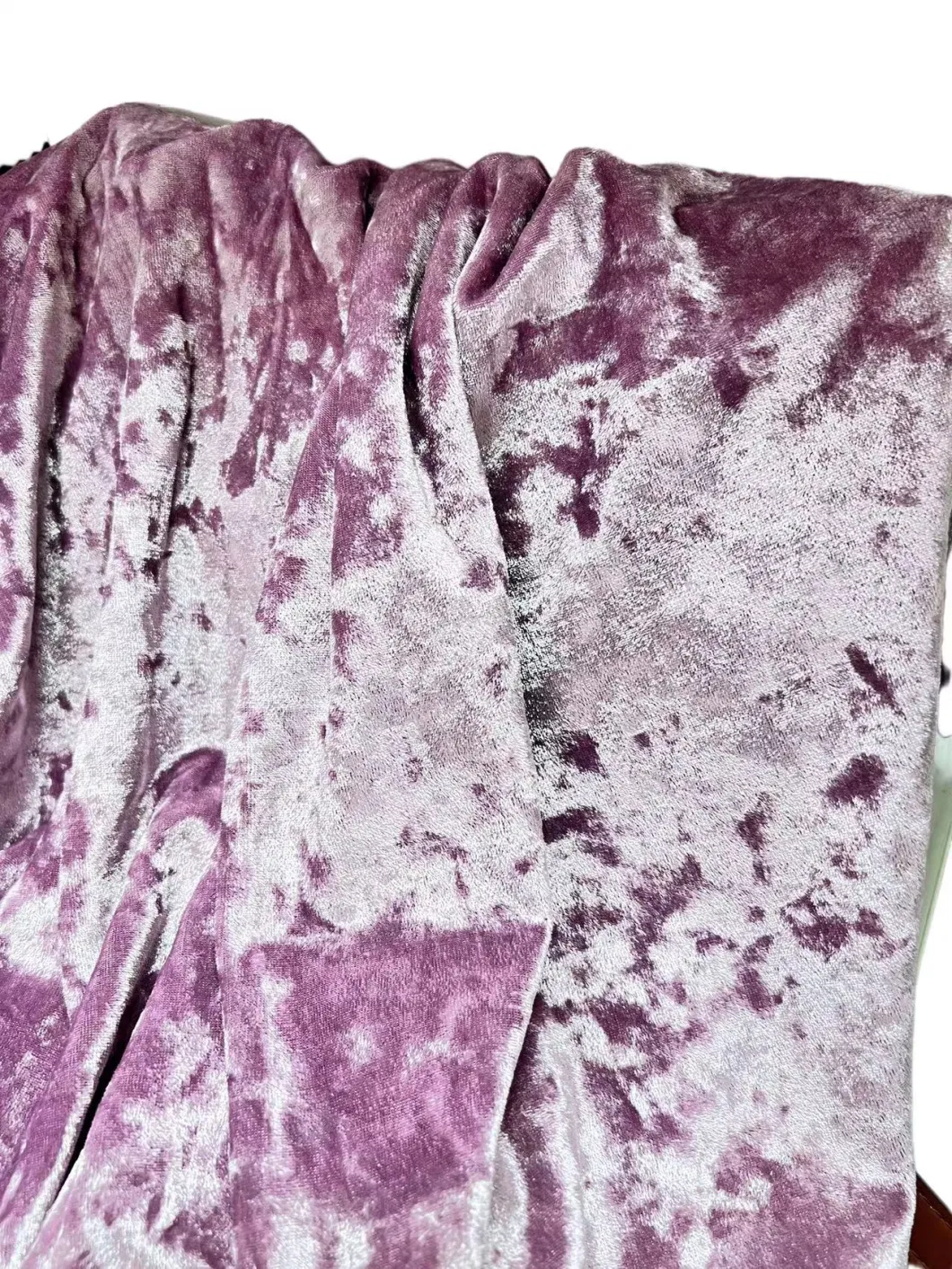 Italian Style Ice Velour Decoration Fabric Crushed Velvet