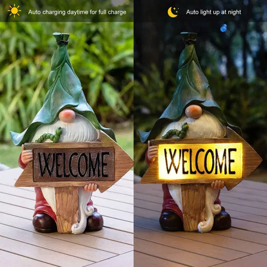 Solar Gnomes Garden Statues